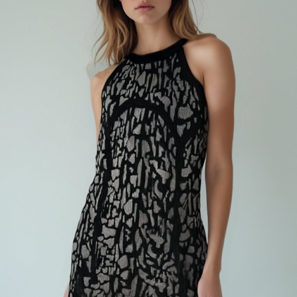 Carmen Marc Valvo Sleek Low Back Top Size XS